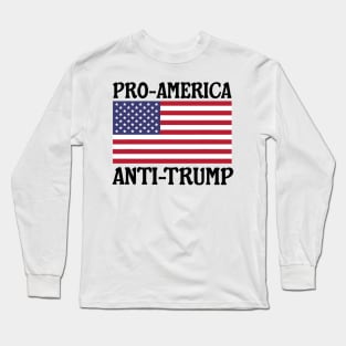 pro America anti trump Long Sleeve T-Shirt